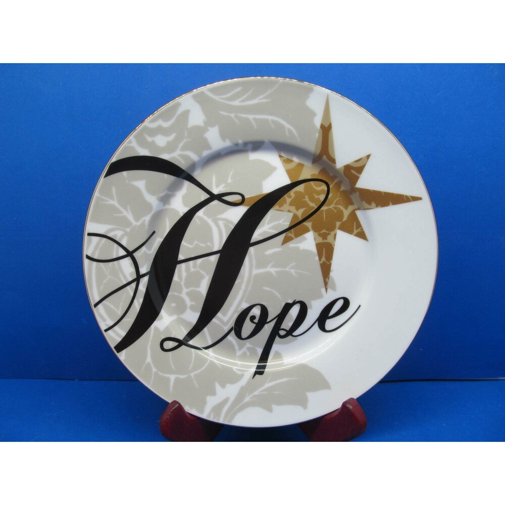 SPIRIT OF THE SEASON by St Nicholas Square 9” Salad Plate (Hope)